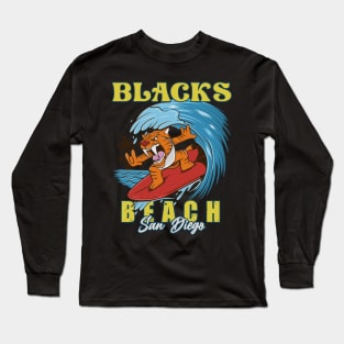 Blacks beach surfing San Diego Long Sleeve T-Shirt